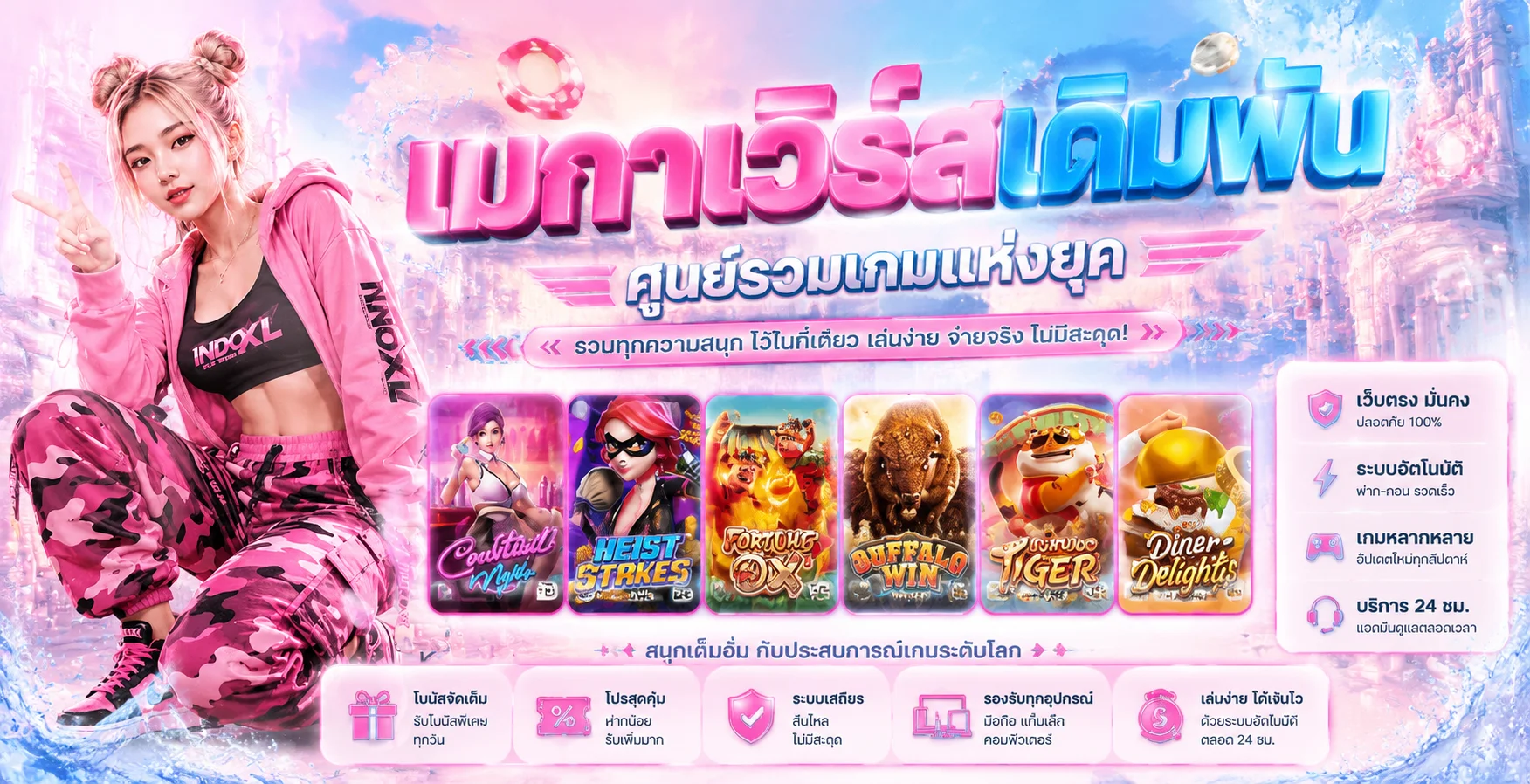 PTGAME24 บาคาร่าออนไลน์ เว็บตรง 24 ชม. ฝากถอนออโต้